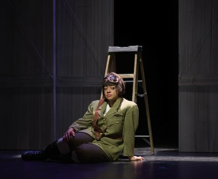 Beryl Bain – Lighting Design by Shawn Henry, Projection Design by Jason J. Brown, Set Design by Michael Gorden Spence, Costume Design by Des’ree Gray, Photo by Michael Cooper