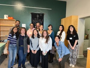 Participants in the Fall 2025 TD Emerging Artists Roundtable with guest artist Mike Payette